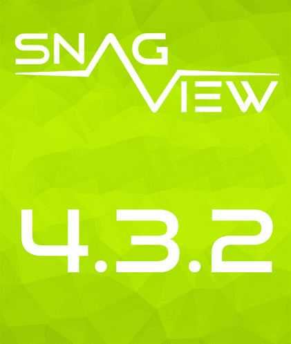 SNAG-View Logo mit der Release-Nummer 4.3.2