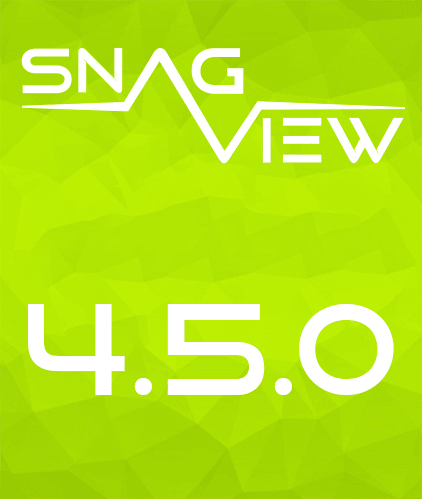 SNAG-View Logo mit der Release-Nummer 4.5.0
