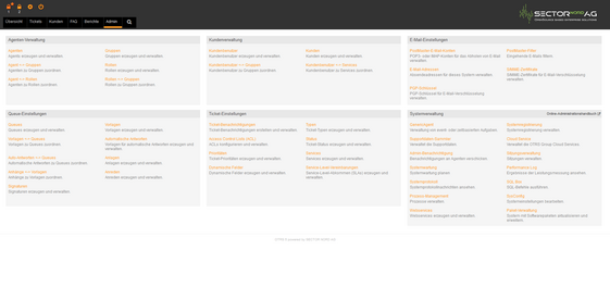 OTRS Adminpanel