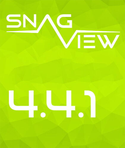 SNAG-View Logo mit der Release-Nummer 4.4.0