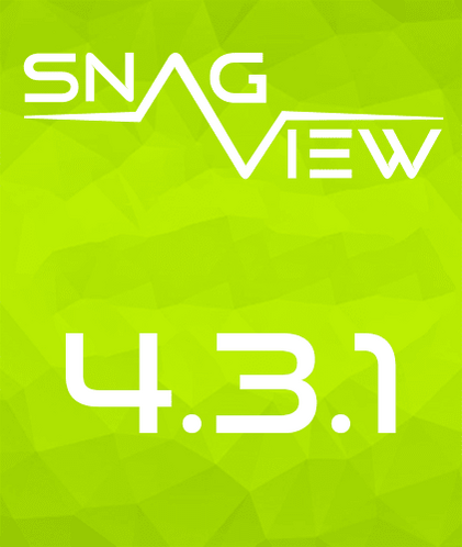 SNAG-View Logo mit der Release-Nummer 4.3.1