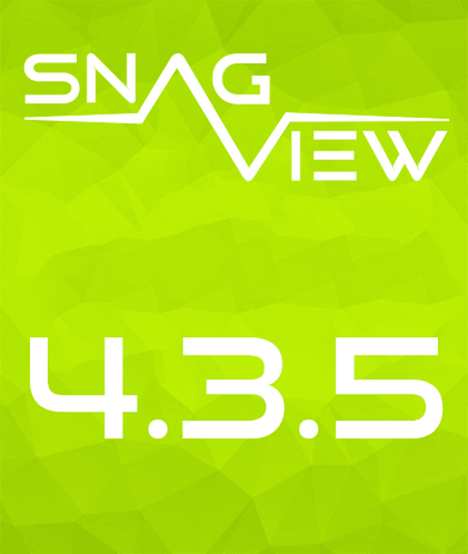 SNAG-View Logo mit der Release-Nummer 4.3.5