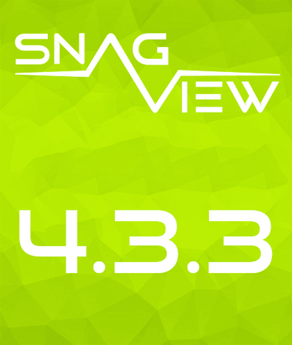 SNAG-View Logo mit der Release-Nummer 4.3.3