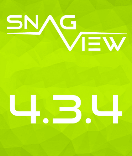 SNAG-View Logo mit der Release-Nummer 4.3.4